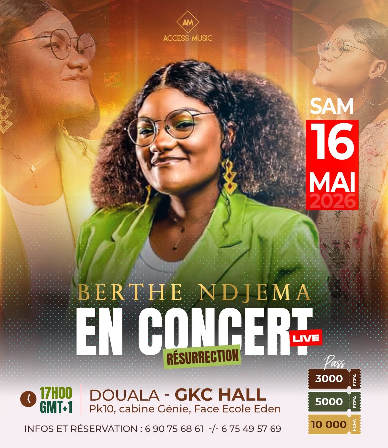 Berthe Ndjema in Live Resurrection Concert Saturday May 16, 2026