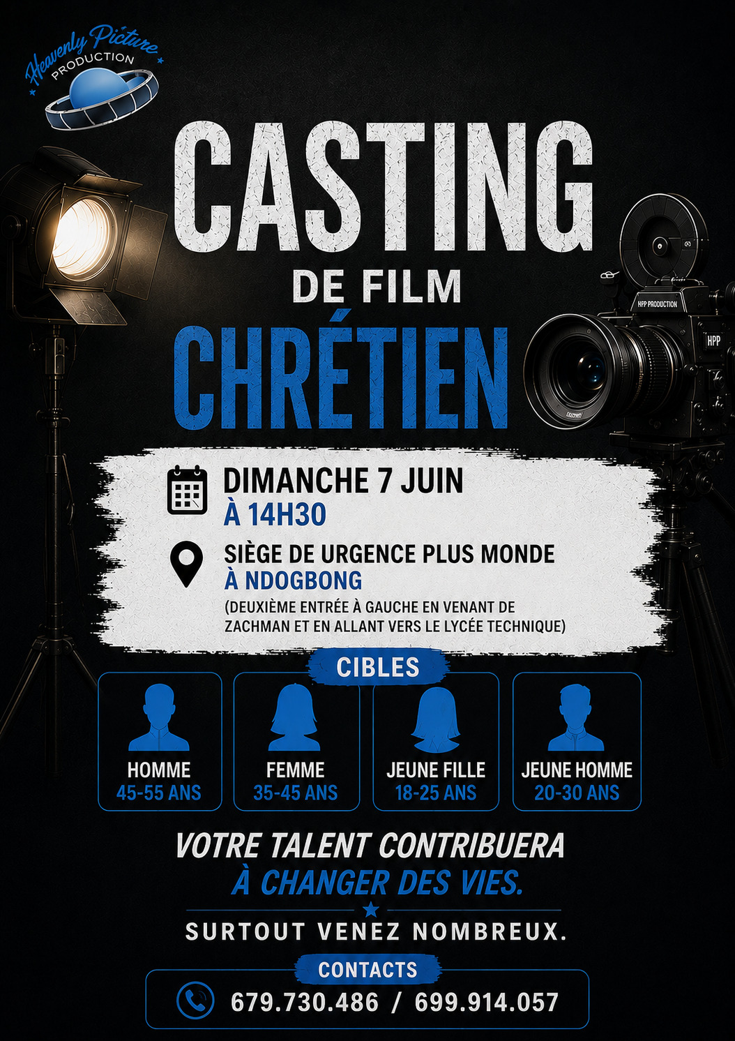 CHRISTIAN FILM CASTING — HEAVENLY PICTURE PRODUCTION