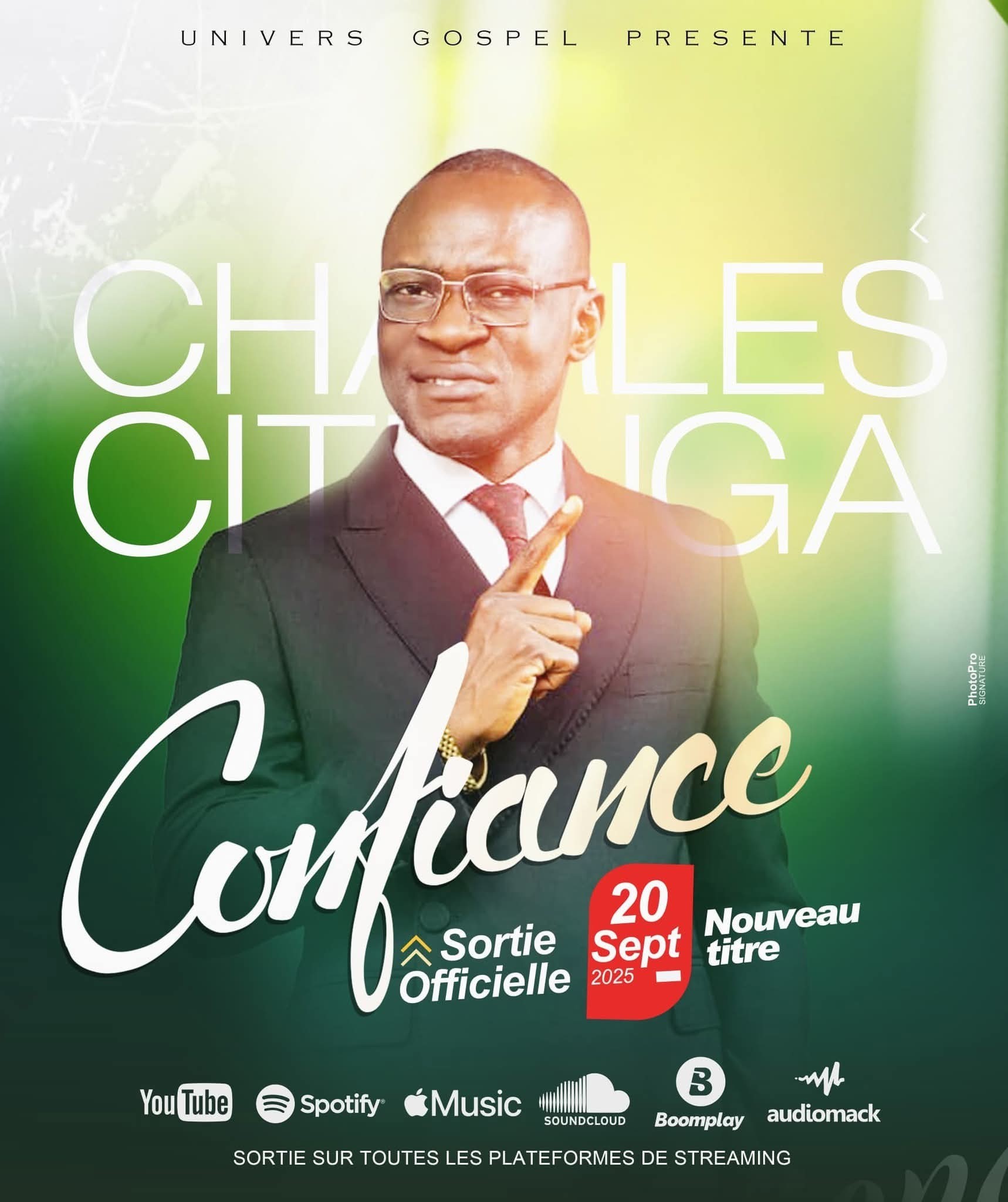 Confiance : le nouveau message de foi de Charles Citenga bientôt disponible