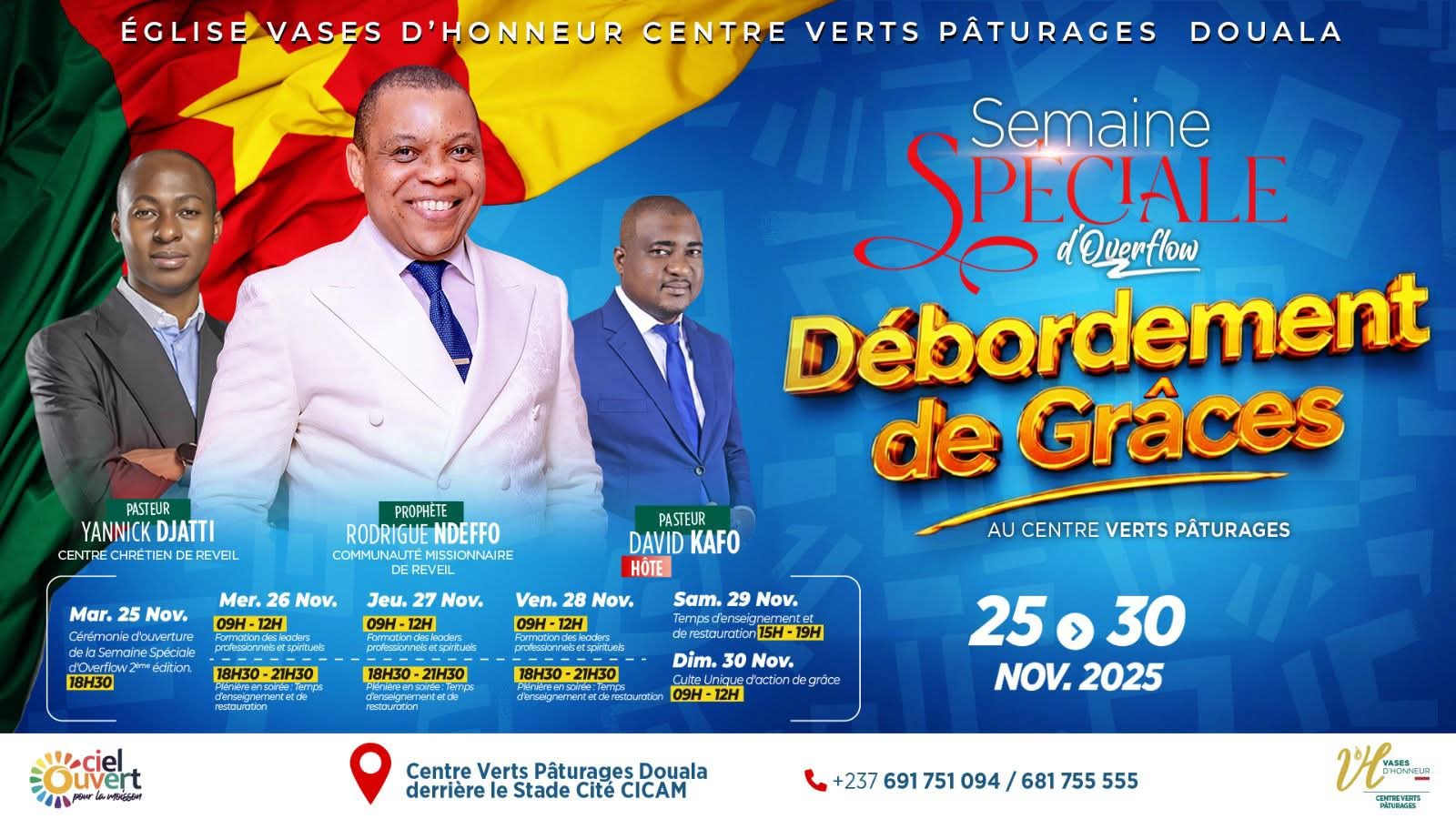 SEMAINE SPÉCIALE D’OVERFLOW – DÉBORDEMENT DE GRÂCES