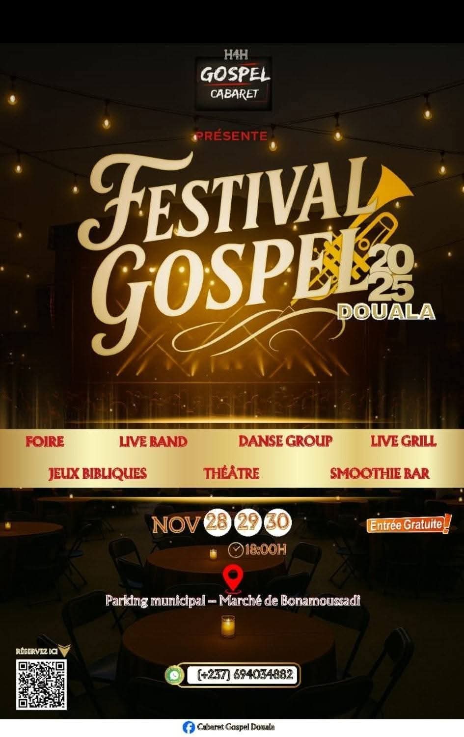 Festival Gospel 2025 à Douala : trois jours de célébration gratuite