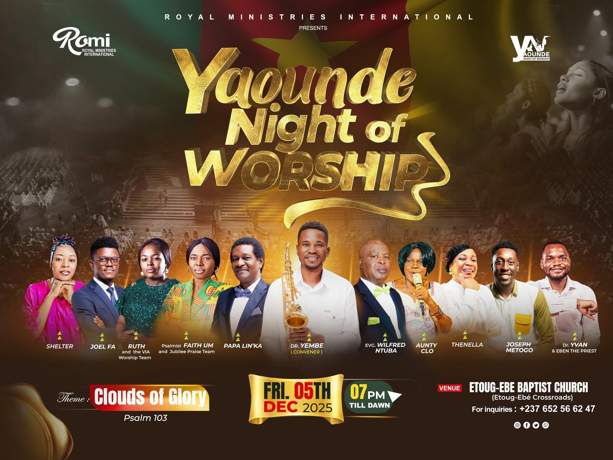YAOUNDÉ NIGHT OF WORSHIP – CLOUDS OF GLORY