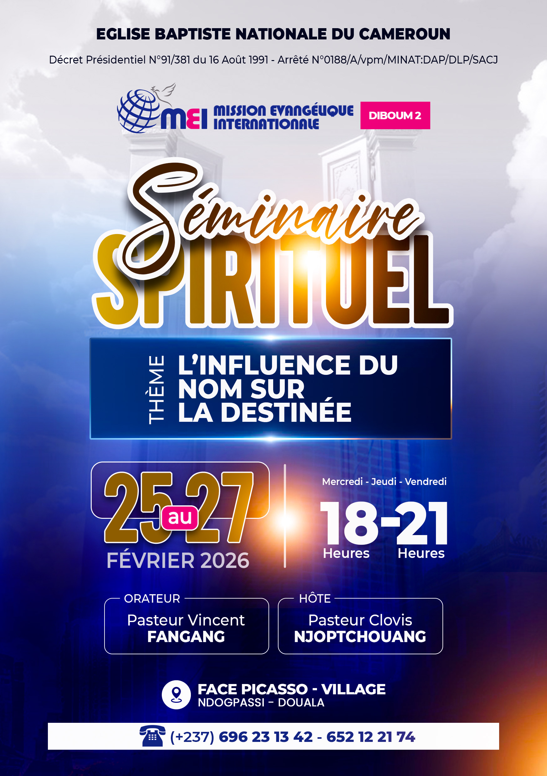 SÉMINAIRE SPIRITUEL 2026