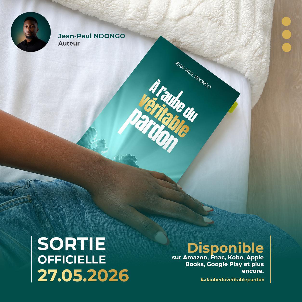 À l’aube du véritable pardon : Jean-Paul NDONGO signe une œuvre profonde et inspirante