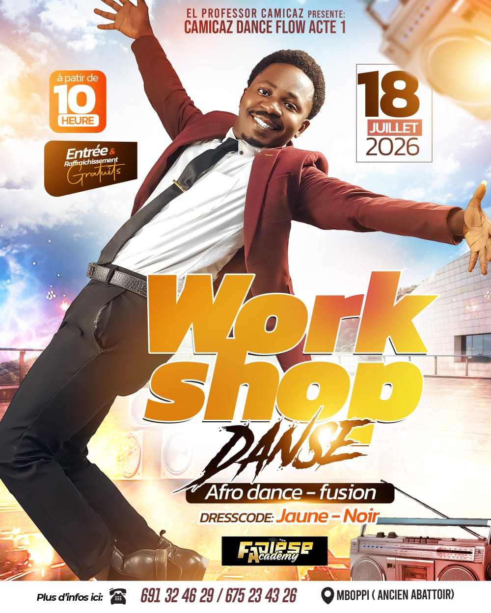 CAMICAZ DANCE FLOW : LE WORKSHOP QUI VA ENFLAMMER MBOPPI