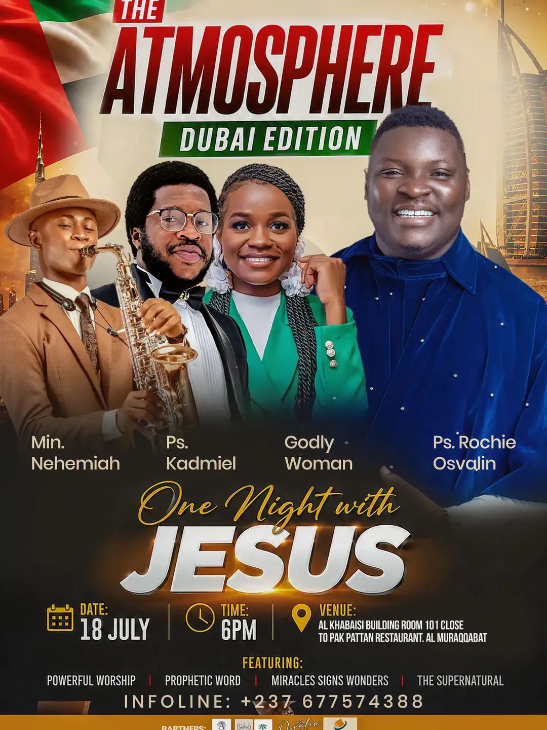 Dubaï accueille « The Atmosphere » : une nuit de louange et de miracles annoncée pour le 18 juillet