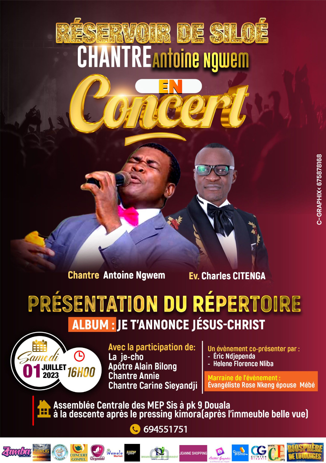 Singer Ngwem in live concert