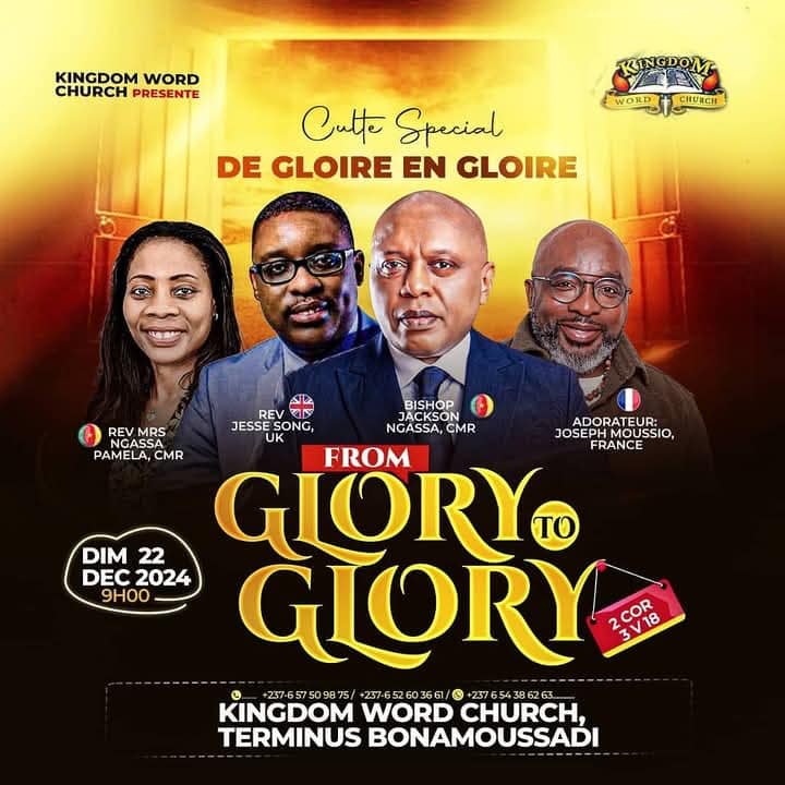 Special worship from glory to glory