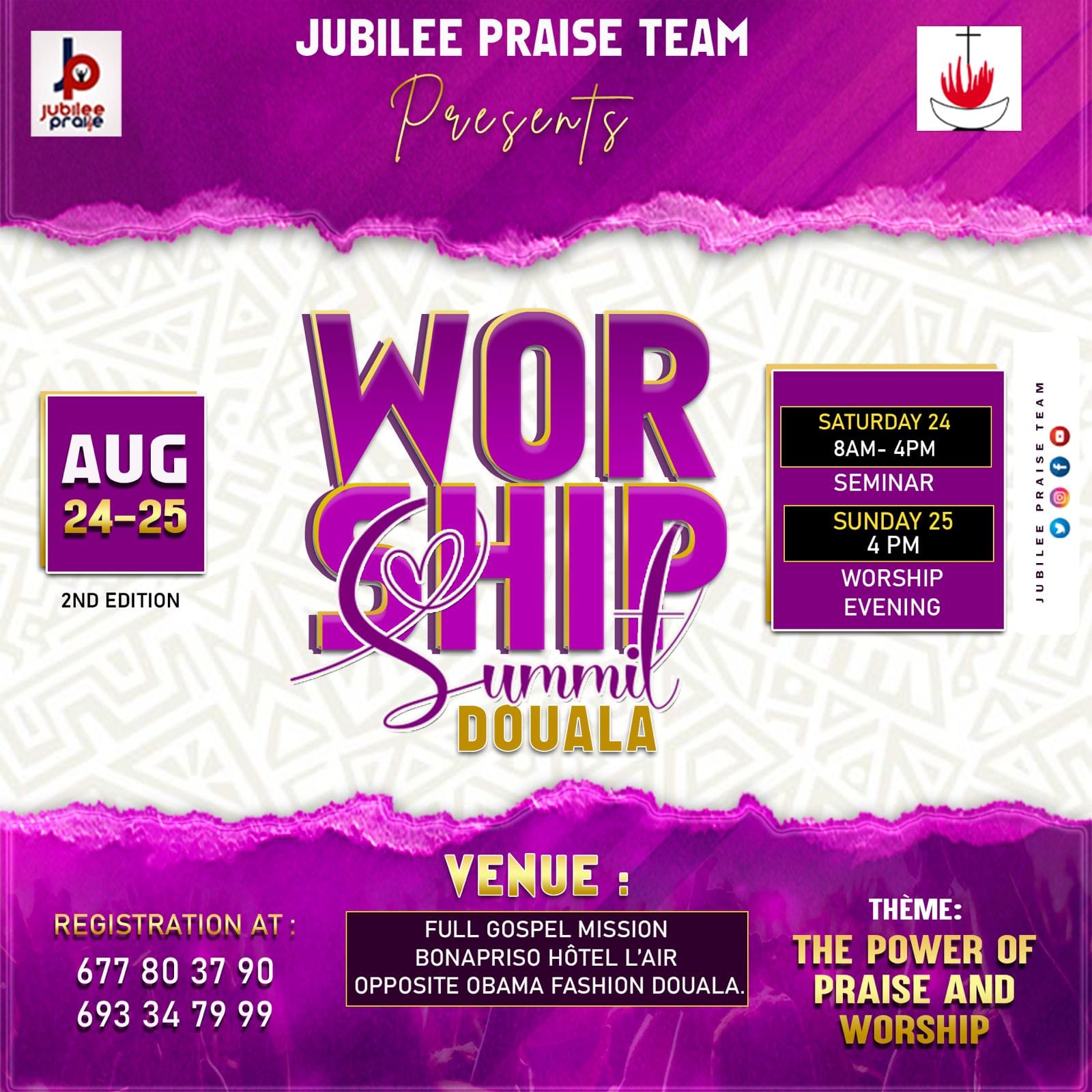 Jubilee Praise Team Worship Summit Douala