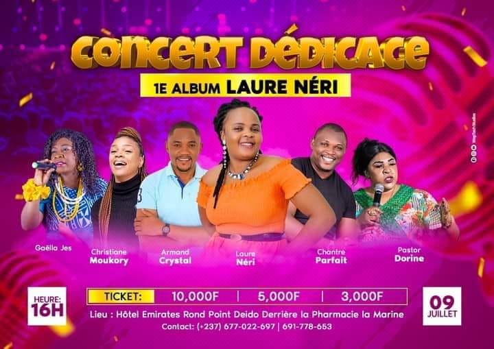 Dedication concert of the first album of singer Laure Neri