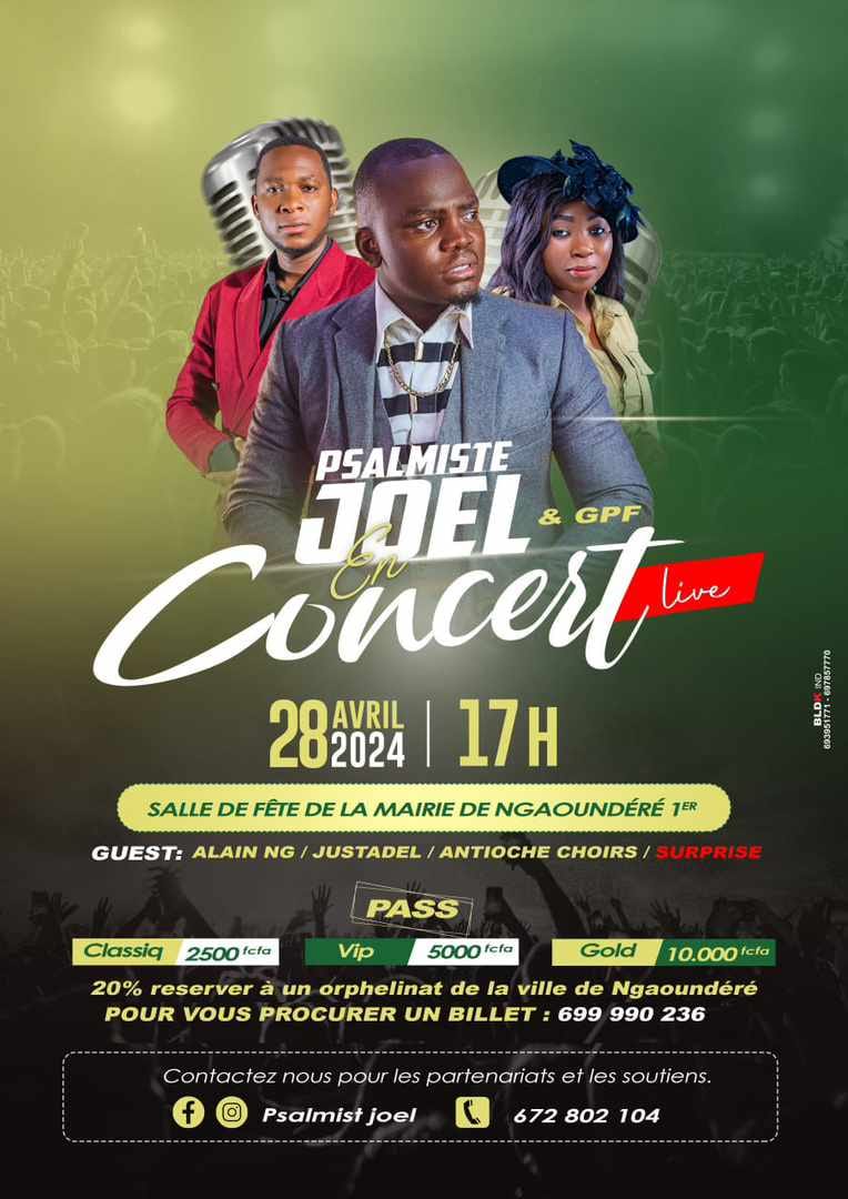 Psalmiste Jo&euml;l & GPF en concert live &agrave; Ngaoundéré