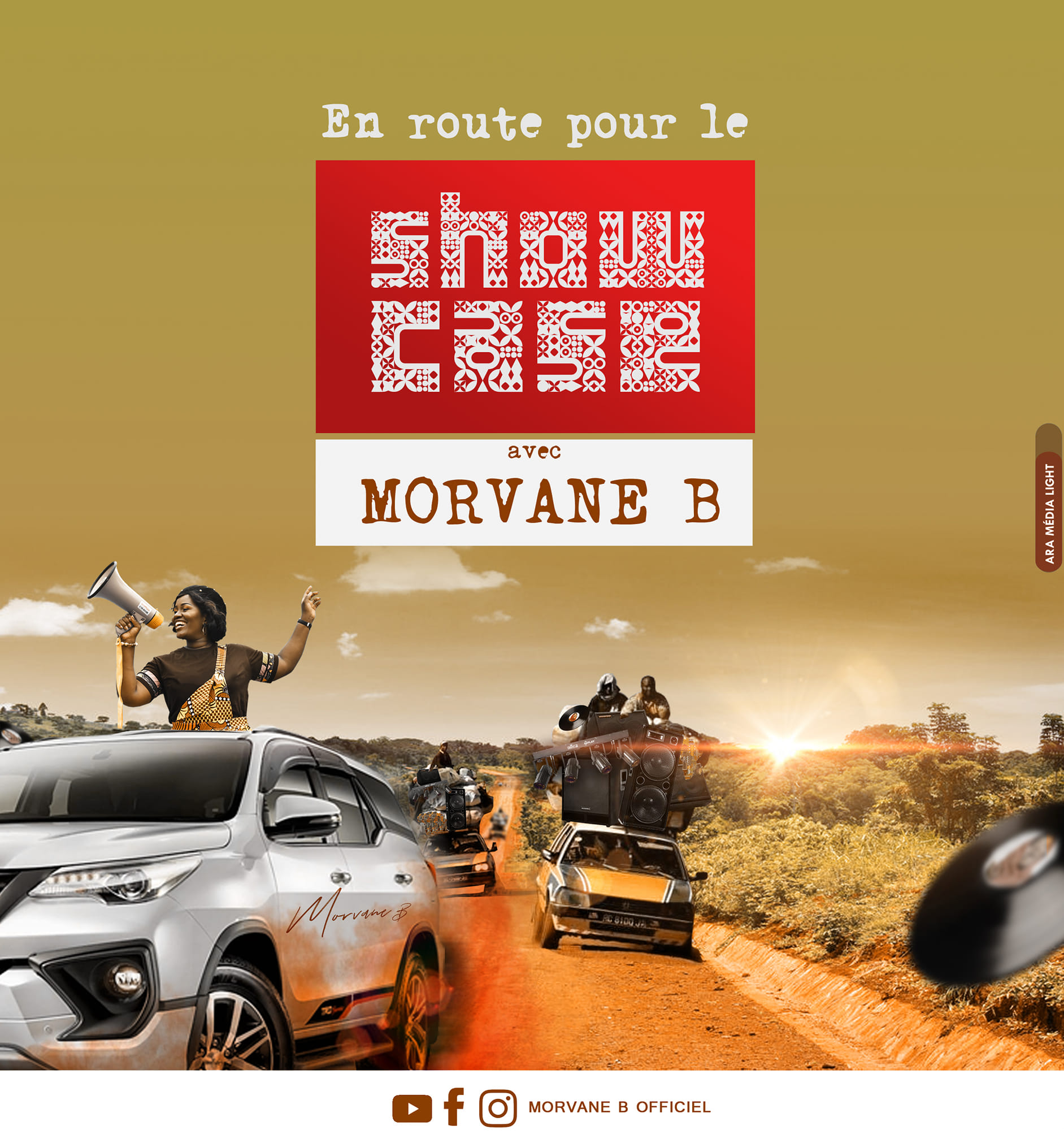 En route pour le showcase avec Morvane B