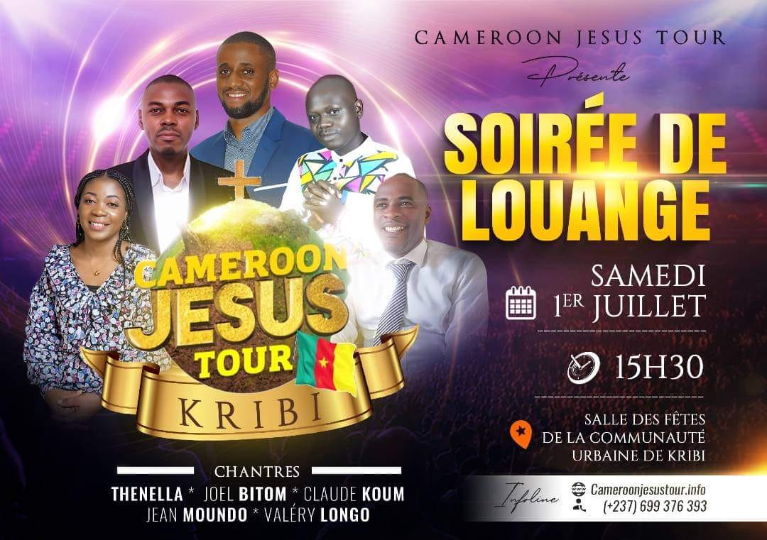 Cameroon Jesus Tour in Evening of Praise in Kribi