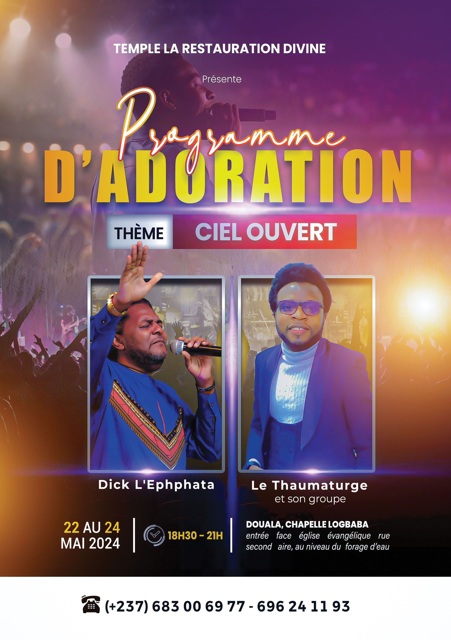Programme d'adoration - ciel ouvert
